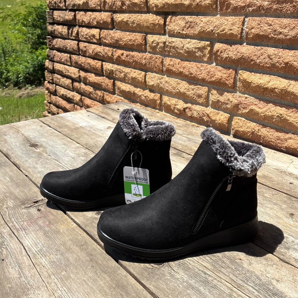 Flexus by Spring Step Elsinore-B Waterproof Boots Black Women's Size 8 Winter